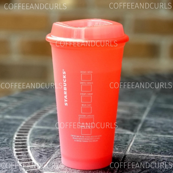 Starbucks Neon "Melon" Single Reusable Grande Hot Cup Summer 2022 - Picture 2 of 5